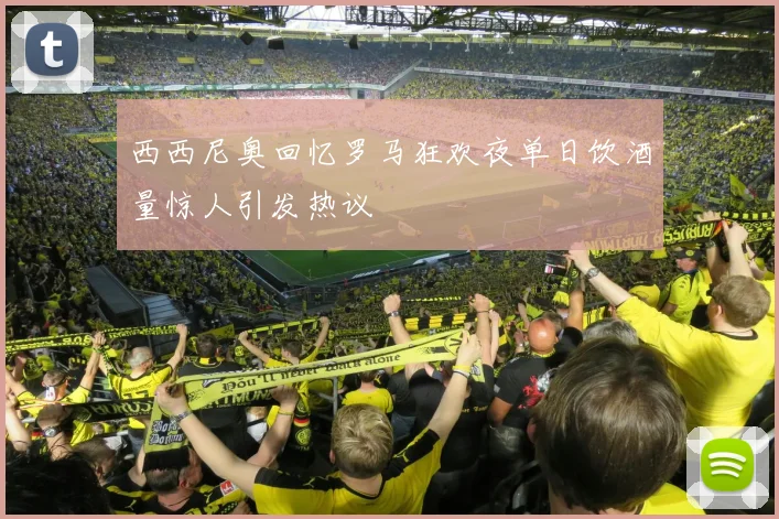 西西尼奥回忆罗马狂欢夜单日饮酒量惊人引发热议